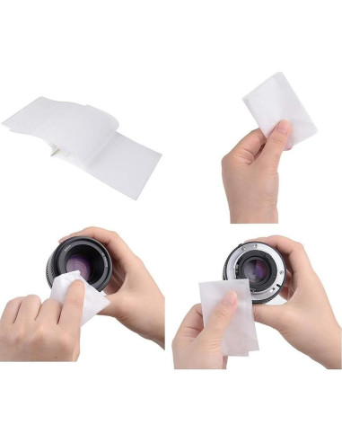 Papel de limpieza de lentes Comfort Axis 250 hojas 10.16x7.62 cm