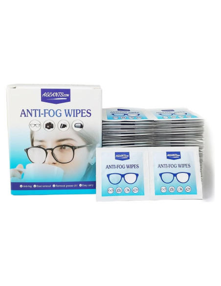 Toallitas Antivaho para Gafas Ageantscom - Paquete 100 Unidades Toallitas Antivaho para Gafas Ageantscom - Paquete 100 Unidades