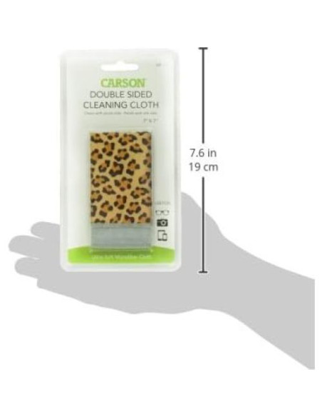 Paño de limpieza de microfibra Carson MF-11 Leopardo Safari Paño de limpieza de microfibra Carson MF-11 Leopardo Safari