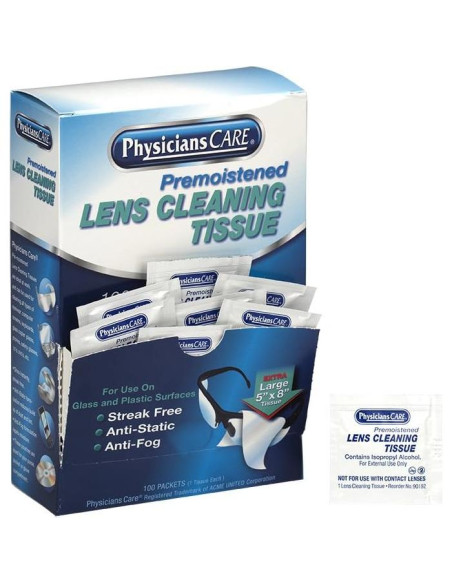 Toallitas de Limpieza de Lentes PhysiciansCare 100 Paquetes Toallitas de Limpieza de Lentes PhysiciansCare 100 Paquetes