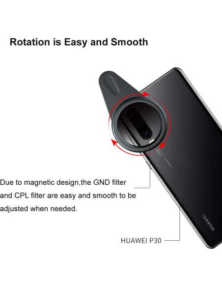 Filtro CPL Magnético Kase 41mm para Smartphone - ND1.2 Filtro CPL Magnético Kase 41mm para Smartphone - ND1.2