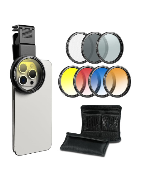 Kit de Filtros APEXEL 58mm para Teléfono Móvil - 7 Pcs Kit de Filtros APEXEL 58mm para Teléfono Móvil - 7 Pcs