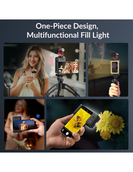 Lente Macro APEXEL 15X con Luz LED para Smartphones Lente Macro APEXEL 15X con Luz LED para Smartphones