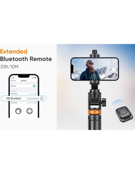 Disparador Remoto EUCOS para Teléfono Móvil - Compatible con iOS y Android Disparador Remoto EUCOS para Teléfono Móvil - Compatible con iOS y Android