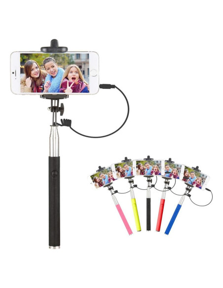 Palo Selfie Vivitar 106.68 cm con Disparador Bluetooth Negro Palo Selfie Vivitar 106.68 cm con Disparador Bluetooth Negro