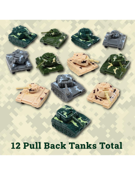 Tanques de Retroceso Kid Fun - Juguetes de Ejército para Niños Tanques de Retroceso Kid Fun - Juguetes de Ejército para Niños