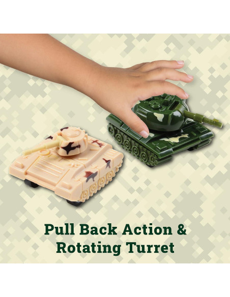 Tanques de Retroceso Kid Fun - Juguetes de Ejército para Niños Tanques de Retroceso Kid Fun - Juguetes de Ejército para Niños