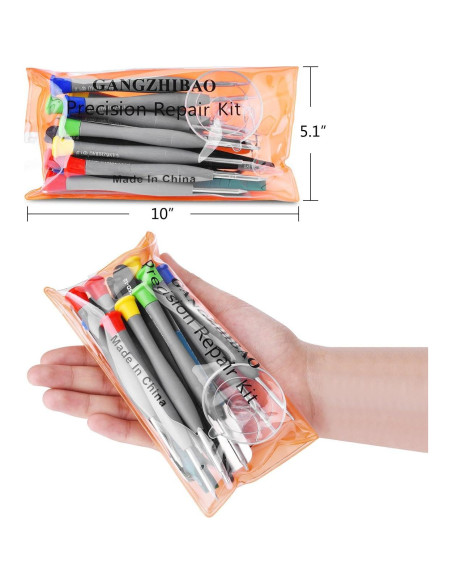 Kit de 21 Piezas de Destornilladores de Precisión GANGZHIBAO Kit de 21 Piezas de Destornilladores de Precisión GANGZHIBAO