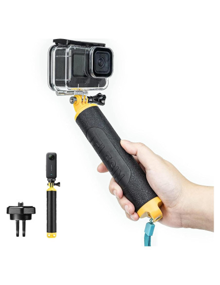 Palo Flotante TELESIN para GoPro Hero 13-6 y cámaras de acción Palo Flotante TELESIN para GoPro Hero 13-6 y cámaras de acción