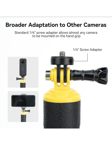 Palo Flotante TELESIN para GoPro Hero 13-6 y cámaras de acción