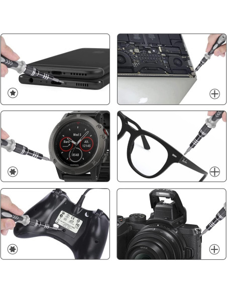 Kit de Destornilladores de Precisión EasyTime 140 en 1 - Reparación Electrónica Kit de Destornilladores de Precisión EasyTime 140 en 1 - Reparación Electrónica