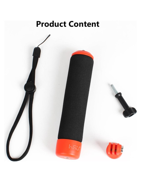 HSU Monopod Flotante Impermeable para GoPro y Cámaras de Acción HSU Monopod Flotante Impermeable para GoPro y Cámaras de Acción