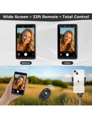 Monitor Selfie Inalámbrico AOGELI 1800mAh con Control Remoto
