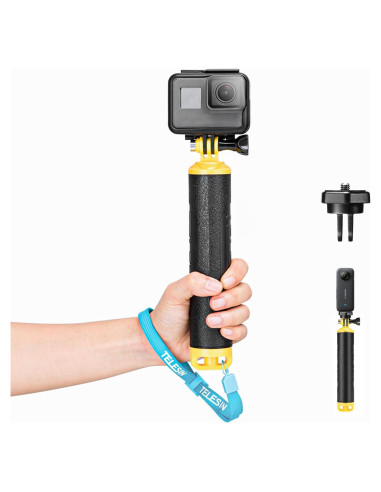 Agarre Flotante TELESIN para GoPro Hero 11-7 y Cámaras de Acción
