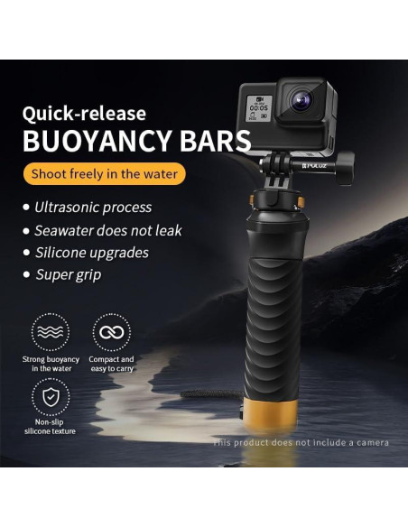Mango Flotante PULUZ para GoPro Hero 12, 11, 10, 9, 8, 7, 6, 5, 4, 3+, 2, 1 - Antideslizante y Compacto Mango Flotante PULUZ para GoPro Hero 12, 11, 10, 9, 8, 7, 6, 5, 4, 3+, 2, 1 - Antideslizante y Compacto