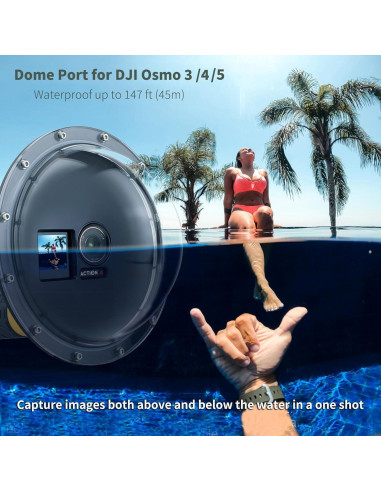Puerto de Domo Submarino SOONSUN para DJI Osmo Action 3/4/5
