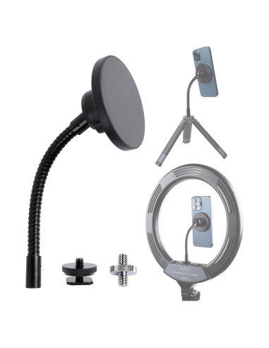 Soporte Magnético para Teléfono iPhone 15/14/13/12 - Adaptador Trípode