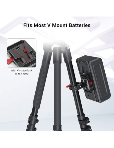 Placa de Batería Mini V Mount SmallRig 2989 con Abrazadera