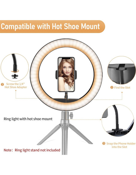 Soporte para Teléfono Flexible Kuaguozhe con Adaptador 1/4" Soporte para Teléfono Flexible Kuaguozhe con Adaptador 1/4"