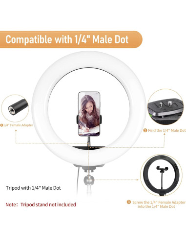Soporte para Teléfono Flexible Kuaguozhe con Adaptador 1/4"