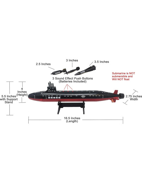 Barco Portaaviones Toy Essentials 33" con Submarino y 18 Jets Barco Portaaviones Toy Essentials 33" con Submarino y 18 Jets
