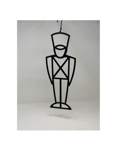 Silueta de Soldado de Juguete Hierro Forjado 40.6 cm