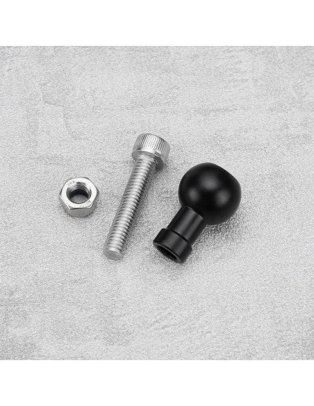 2 Piezas Adaptador de Tornillo M6 con Cabeza de Bola Aluminio 2 Piezas Adaptador de Tornillo M6 con Cabeza de Bola Aluminio