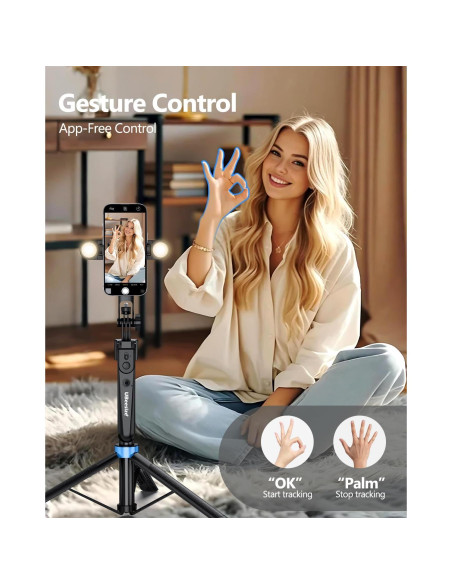 Trípode UBeesize 70'' con Seguimiento Automático y Luz LED Trípode UBeesize 70'' con Seguimiento Automático y Luz LED