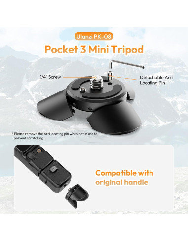 Trípode Mini Pocket 3 ULANZI PK-08 para DJI Osmo Pocket 3