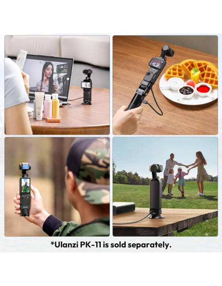 Trípode Mini Pocket 3 ULANZI PK-08 para DJI Osmo Pocket 3 Trípode Mini Pocket 3 ULANZI PK-08 para DJI Osmo Pocket 3