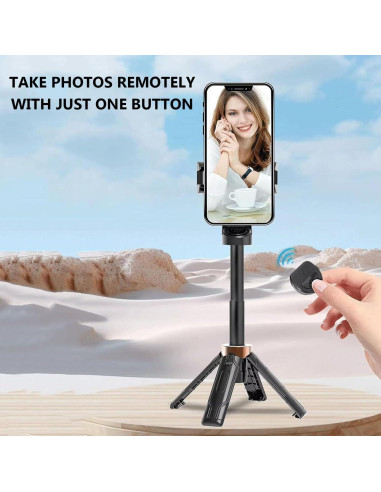 Mini Trípode Flexible JJ02 Growalleter con Control Remoto