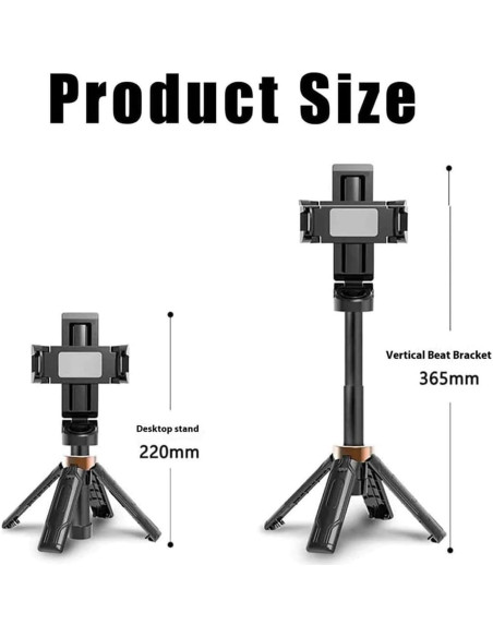 Mini Trípode Flexible JJ02 Growalleter con Control Remoto Mini Trípode Flexible JJ02 Growalleter con Control Remoto