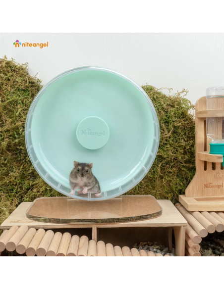 Rueda de Ejercicio para Hámster Niteangel 20.8 cm Verde Menta Rueda de Ejercicio para Hámster Niteangel 20.8 cm Verde Menta