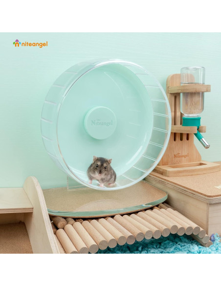 Rueda de Ejercicio para Hámster Niteangel 20.8 cm Verde Menta Rueda de Ejercicio para Hámster Niteangel 20.8 cm Verde Menta