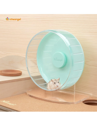 Rueda de Ejercicio para Hámster Niteangel 20.8 cm Verde Menta