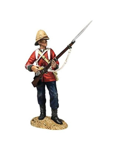 Figura Pewter W. Britains Regimiento Británico 24 de Pie 1:30