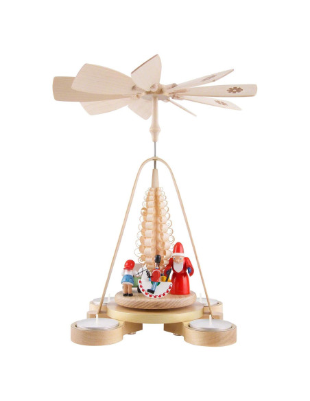 Pirámide Navideña Alemana Richard Glaesser 28 cm con Santa Pirámide Navideña Alemana Richard Glaesser 28 cm con Santa