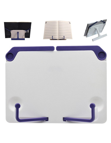Soporte de Libro Plegable Maydahui Azul Ergonómico 21x16 cm