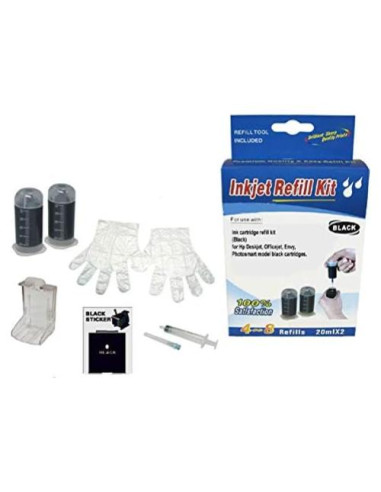 Kit de Recarga de Cartuchos de Tinta Colores Vivos H 60/61/62/63