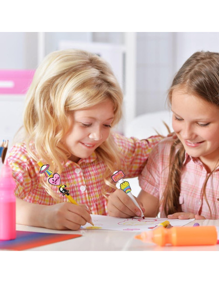 40 Adornos para Lápices Xuixi - Decoraciones Divertidas para Niños 40 Adornos para Lápices Xuixi - Decoraciones Divertidas para Niños