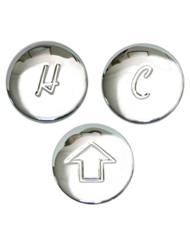 Botones de Índice Danco 80682 para Grifos Price Pfister Cromo