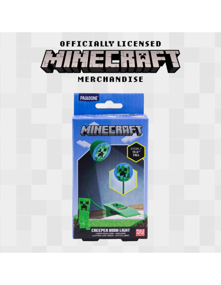 Luz de Lectura Minecraft Paladone 16x5x8cm 83.5g Luz de Lectura Minecraft Paladone 16x5x8cm 83.5g