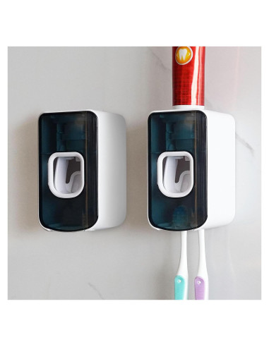 Soporte para Cepillos de Dientes LUEXBOX 2 Ranuras Azul