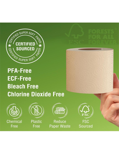 Papel Higiénico Ecológico Bamboo Story 12 Rollos 3PLY