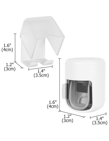 Soporte para Cepillos de Dientes LUEXBOX con Dispensador Automático Soporte para Cepillos de Dientes LUEXBOX con Dispensador Automático