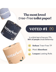 Papel Higiénico de Bambú Betterway 3 Capas 12 Rollos 360 Hojas 2