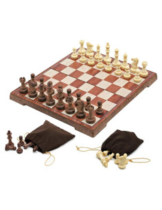 Juego de Ajedrez Plegable Magnético Yalloy 28x24.5 cm