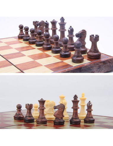 Juego de Ajedrez Plegable Magnético Yalloy 28x24.5 cm