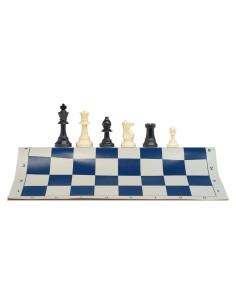 Juego de Ajedrez WE Games Torneo Plegable Azul 50.8 cm