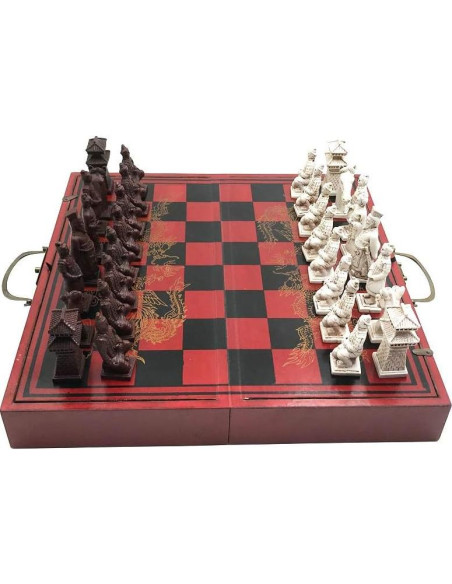 Juego de Ajedrez Grande IADUMO Plegable 40x40 cm Madera Juego de Ajedrez Grande IADUMO Plegable 40x40 cm Madera